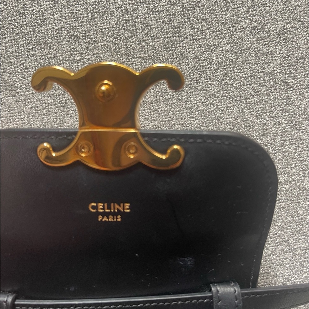 CELINE MINI CLAUDE IN SHINY CALFSKIN - Picture 3 of 5